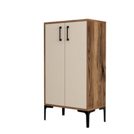 Hanah Home Zapatero Prag - Nogal y Crema